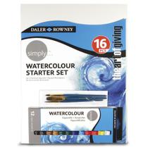 Kit Aquarela Dale Rowney Simply Iniciante 16 Pc 134500005