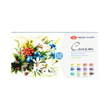 Kit Aquarela Nevskaya Palitra Sonnet Botânica Pastilhas C/ 12 Cores