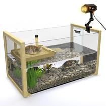 Kit Aquário para Tartarugas OKKÖBI com Tanque de 40cm, Filtro e Luz Kit Aquário para Tartarugas OKKÖBI com Tanque de 40cm, Filtro e Luz