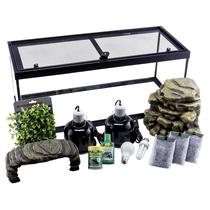 Kit Aquatic Turtle Kit Tetra Deluxe 75L Aquarium com filtro e lâmpada Kit Aquatic Turtle Kit Tetra Deluxe 75L Aquarium com filtro e lâmpada