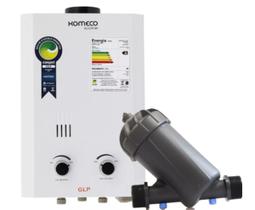Kit Aquecedor A Gás Glp Slim Ko 07m Bp + Filtro de Água