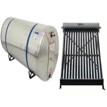 Kit Aquecedor Solar Boiler 200 Litros Nível Aço 316L Coletor Vácuo 15 Tubos Kit Aquecedor Solar Boiler 200 Litros Nível Aço 316L Coletor Vácuo 15 Tubos