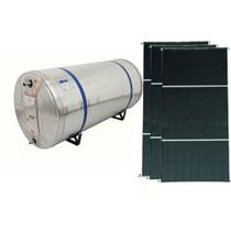 Kit Aquecedor Solar Com Boiler 600 Litros Aço 316L Nível com 3 placas 2x1m em cobre