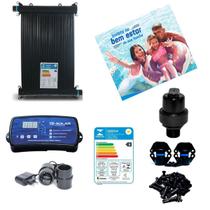 Kit Aquecedor Solar Piscinas - 20 Placas Coletoras 3mt- Ts Solar - Piscinas de 18m²/ 25.000 Lts