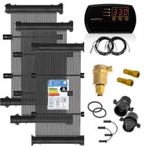 Kit Aquecimento Solar para Piscinas até 10m² ou até 14 mil litros TekSol com Controlador de Temperatura Bivolt