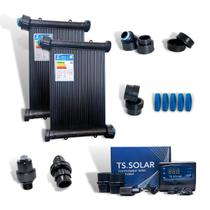 Kit Aquecimento Solar Piscina 8x3Mts Splash 24M² 33600 Lts - TS SOLAR