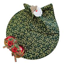 Kit Arabesco Natal 12 Lugar Capa Sousplat Base Guardanapo PG