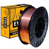 Kit Arames para Solda Mig 0,8 MM Rolo Plástico 15 KG ER70S-6 EVALD