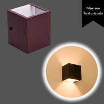 Kit Arandela 2 Focos de luz Marrom (IL1801) + Lâmpada G9