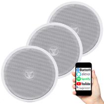 Kit Arandela Redonda Som Ambiente Alto Falante Auto Bluetooth Leson 1 Ativa + 2 Passiva Kit Arandela Redonda Som Ambiente Alto Falante Auto Bluetooth Leson 1 Ativa + 2 Passiva