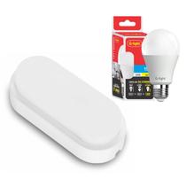 Kit Arandela Tartaruga Externa Led 8W Luminaria Muro Escada