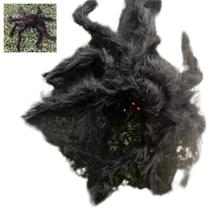 Kit Aranha Gigante Halloween Peran Articulada Teia de Aranha