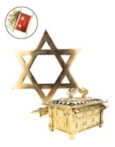 Kit Arca 18cm C/varão Metal+ Estrela De Davi+ Utensílios