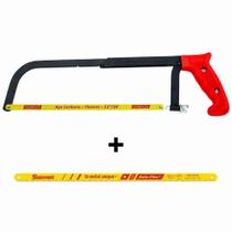 Kit Arco de Serra Ajustável 8" 10" e 12" MAC 2000 - Thompson + Lâmina p/ Arco de Serra Bimetal Unique 12" 300mm 18d Star Kit Arco de Serra Ajustável 8" 10" e 12" MAC 2000 - Thompson + Lâmina p/ Arco de Serra Bimetal Unique 12" 300mm 18d Star