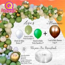 Kit Arco Desconstruído Decoração 81 itens Safari Verde - Festas com Balões Eventos Balada Premium. Kit Arco Desconstruído Decoração 81 itens Safari Verde - Festas com Balões Eventos Balada Premium.