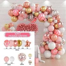 Kit Arco Desconstruído Marfin Dourado Rose C/ ESTRELA + FITA Kit Arco Desconstruído Marfin Dourado Rose C/ ESTRELA + FITA