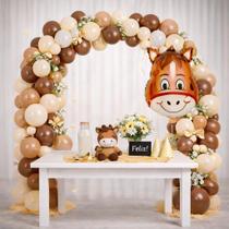 Kit Arco descontruído 152 balão Decoração Fazendinha Festa Kit Arco descontruído 152 balão Decoração Fazendinha Festa
