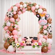 Kit Arco descontruído balão Decoração Fazendinha Festa 152un Kit Arco descontruído balão Decoração Fazendinha Festa 152un