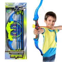 Kit Arco e Flecha Infantil de 57cm 3 Dardos que Grudam + Alvo - Master Toy