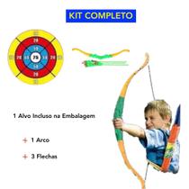 Kit Arco e Flecha Tiro ao Alvo Arminha de Brinquedo Completo - Lojas Fervo