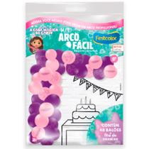 Kit Arco Facil - A Casa Magica da Gabby - 8 unidades - FestColor - Rizzo Kit Arco Facil - A Casa Magica da Gabby - 8 unidades - FestColor - Rizzo