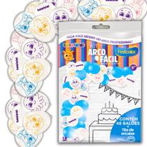 Kit Arco Fácil com Bexiga Decorativa Temática para Comemorações - Bolofofos- 48 Unidades - Festcolor