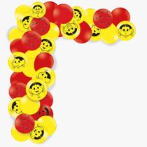 Kit Arco Fácil De Balões Magali Melancia com Fita - 48 unid