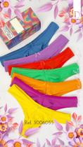 Kit Arco-iris 7 Calcinhas FIO Diamantes Lingerie TAM GG