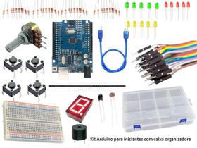 Kit Arduino para Iniciantes com caixa e Apostila em PDF com projetos