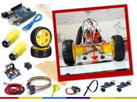 Kit Arduino Robô Seguidor de Linha ou Faixa