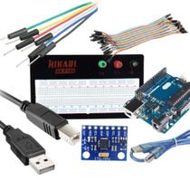 Kit Arduino Uno R3 + Protoboard + Modulo + Jumpers + USB Kit Arduino Uno R3 + Protoboard + Modulo + Jumpers + USB