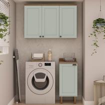 Kit Área de Serviço com 2 Módulos com Portas Provençais para Lavanderia 100% Mdf Kit Área de Serviço com 2 Módulos com Portas Provençais para Lavanderia 100% Mdf