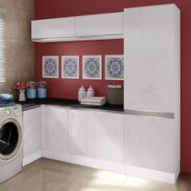 Kit Área de Serviço Glamy Armário Balcão de Canto Madesa Kit Área de Serviço Glamy Armário Balcão de Canto Madesa