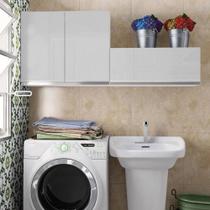 Kit Área Serviço Acordes Glamy MDF 2 Armários Aéreos Madesa Kit Área Serviço Acordes Glamy MDF 2 Armários Aéreos Madesa