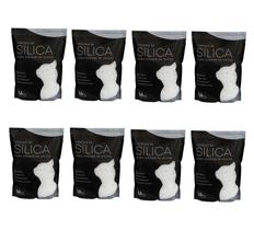 Kit Areia Higiênica para Gatos Sílica 8 Pacotes de 1.6Kg - ACASA