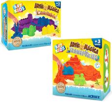 Kit Areia Mágica Castelinhos + Areia Mágica Transportes Kit Areia Mágica Castelinhos + Areia Mágica Transportes