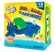 Kit Areia Mágica Cinética Carrinhos 200G - Acrilex