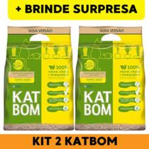 Kit Areia para Gatos Katbom Capim Limão-Super Absorção Kit Areia para Gatos Katbom Capim Limão-Super Absorção