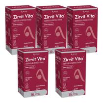 Kit Arese Zirvit Vita Com 5 Caixas De 30 Cápsulas Gelatinosas Moles Cada