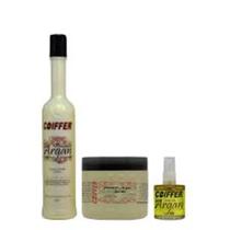 Kit Argan Coiffer 3itens Hidrata Nutri Limpa Delicadamente