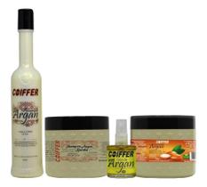 Kit Argan Coiffer 4itens Hidrata Nutri Limpa Delicadamente Reparação Total Kit Argan Coiffer 4itens Hidrata Nutri Limpa Delicadamente Reparação Total