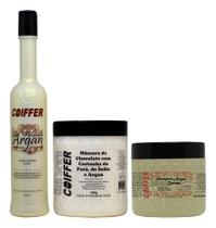 Kit Argan Coiffer Linha Manutenção 3 Passos Com Máscara