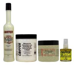 Kit Argan Coiffer Linha Manutenção 4 Itens Máscara E Óleo