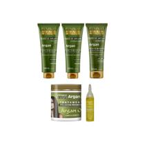 Kit Argan Liss Pos Escova Maxihair-5 Itens Kit Argan Liss Pos Escova Maxihair-5 Itens