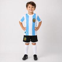 Kit Argentina Retrô 1986 Infantil Azul Kit Argentina Retrô 1986 Infantil Azul