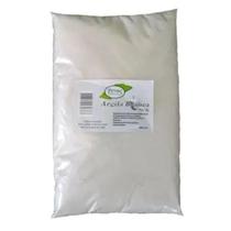 Kit Argila Branca 5Kg 100% Pura Ervas E Raízes