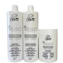 Kit Argila Branca Cabelos Danificados 1lt Use Me Cosmetic