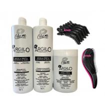 Kit argila preta (argilo therapy) controle de queda use me 3x1kg