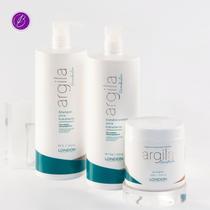 Kit Argila Reconstruction Ultra Hidratação Pós Química Plus London Cosméticos