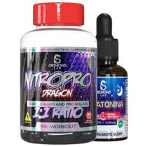 Kit Arginina Nitropro Dragon 1:1 Ratio 90 Cápsulas + Vitamina para o Sono 30ml - Demons Lab